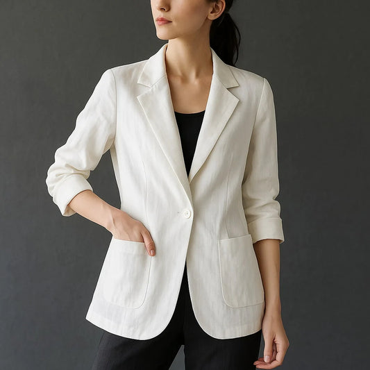 Livia Blazer lin-coton